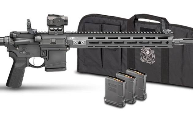 Springfield Armory SAINT Victor 5.56 rifle with 14-inch barrel and black B5 furniture