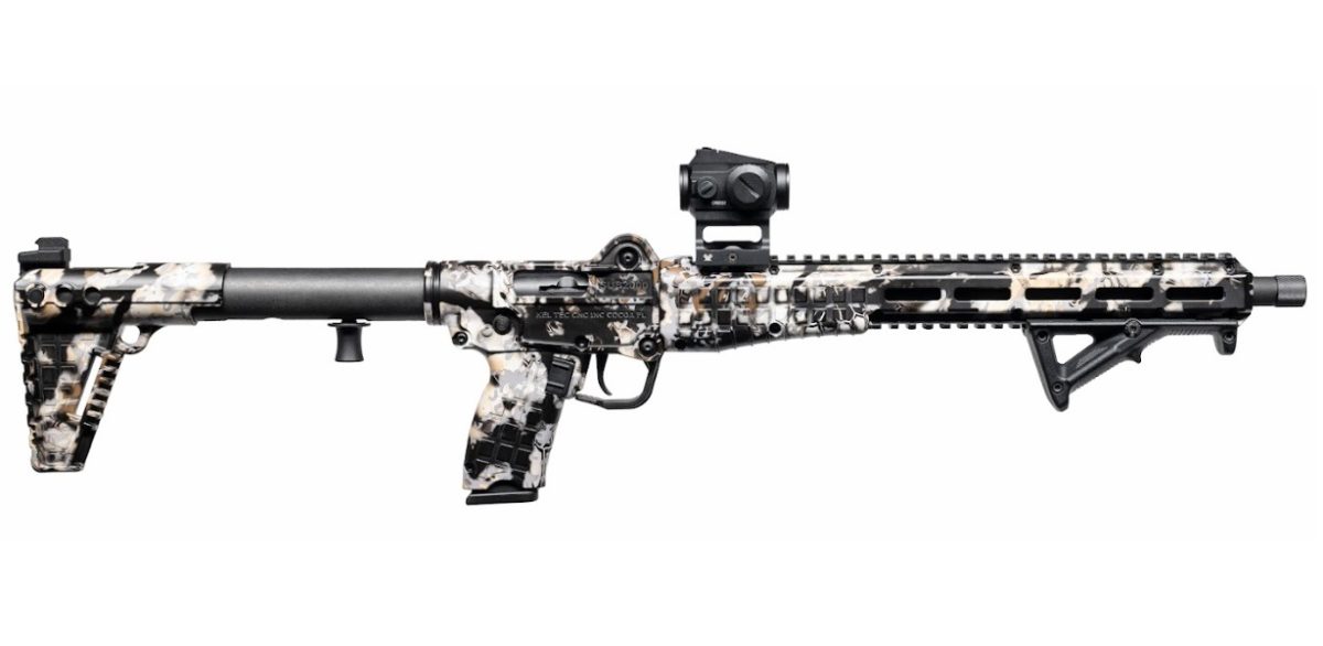 KelTec SUB2000 Defender 10mm semi-automatic carbine with Vortex Crossfire red dot