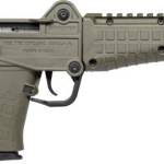 KelTec SUB2000 Gen3 5.7x28mm carbine with 16.15-inch threaded barrel and green stock