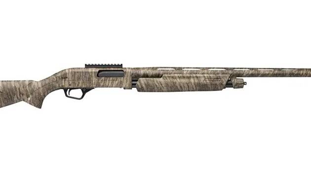 Winchester SXP Universal Hunter 12 Gauge shotgun with 24-inch barrel and Mossy Oak Bottomland stock