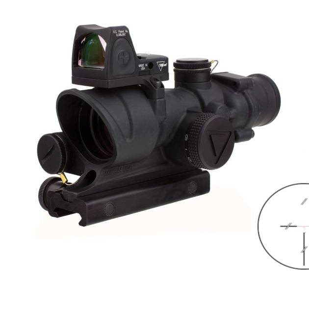 TRIJICON ACOG 4X32 .223 LED RD CHV/RMR
