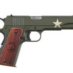 Auto-Ordnance Tanker 1911 .45 ACP pistol with 5-inch barrel and OD green finish