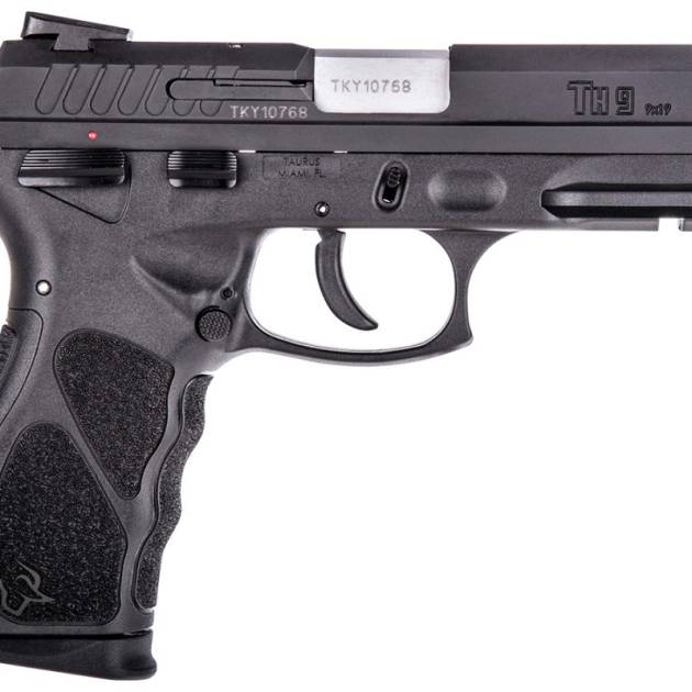 TAURUS TH9 9MM BLK/BLK 4.3" 17+1 SFTY