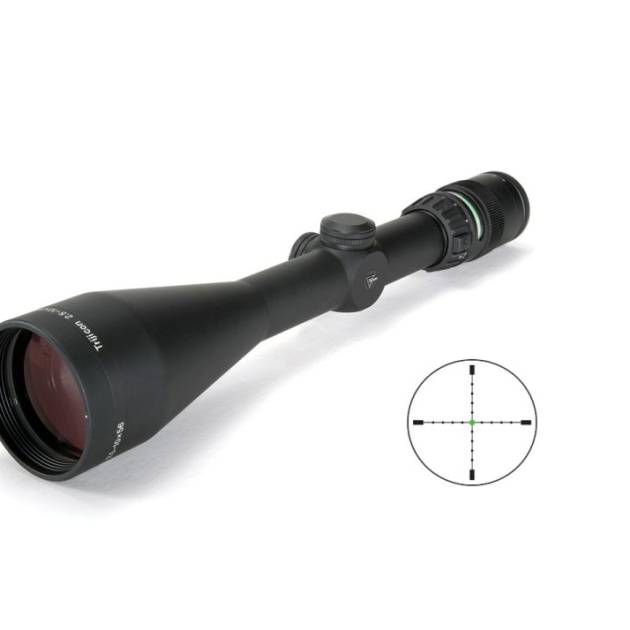 Trijicon AccuPoint 2.5-10x56mm matte riflescope with green Mil-Dot Crosshair reticle