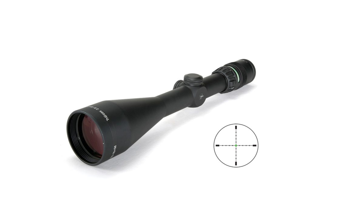 Trijicon AccuPoint 2.5-10x56mm matte riflescope with green Mil-Dot Crosshair reticle