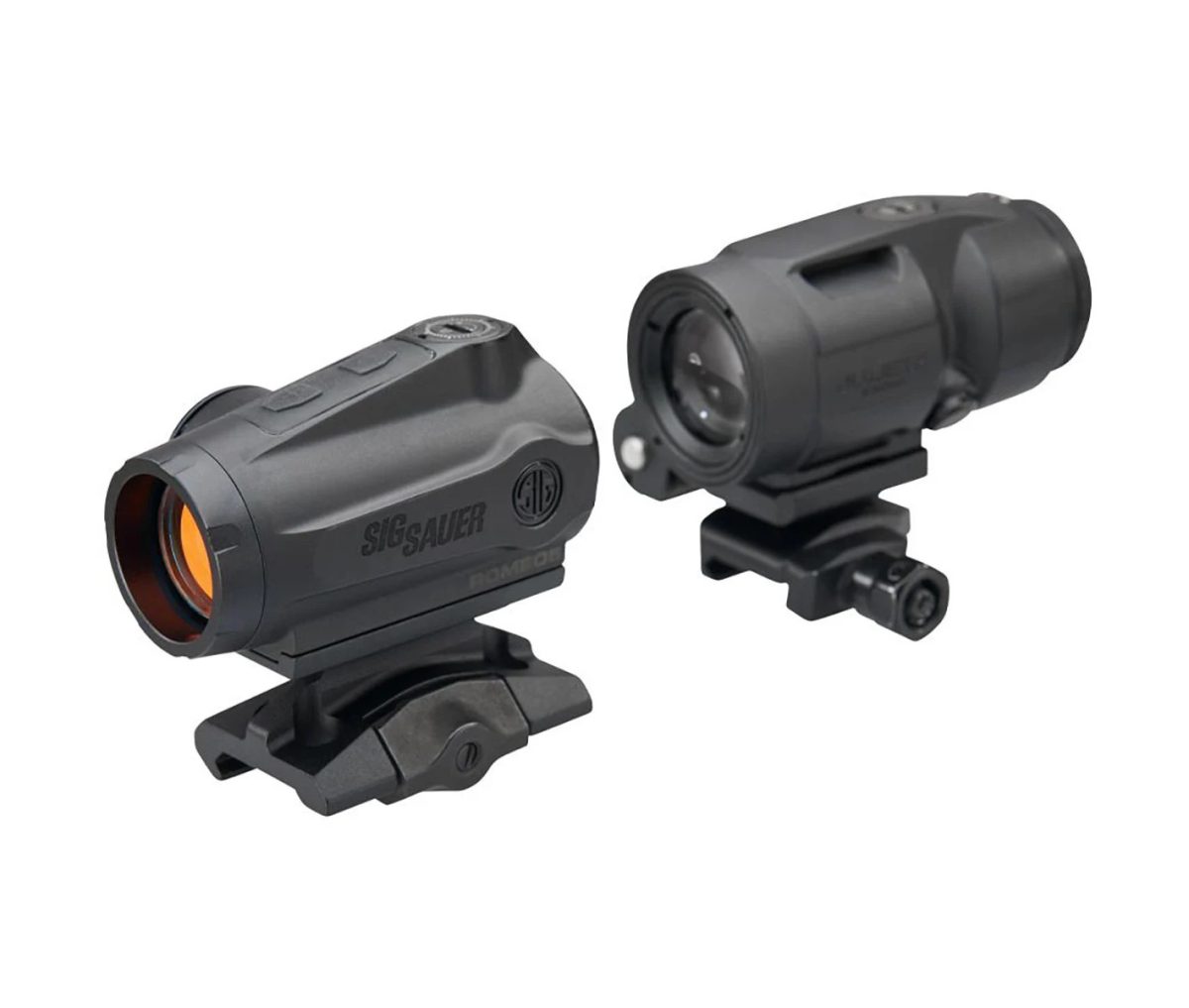 Sig Sauer Romeo5 Gen II red dot and Juliet Micro 3x magnifier combo