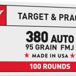 WIN 380 95GR USA FMJ 100RD