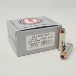 Underwood 45 Long Colt Ammunition UW433 250 Grain XTP Jacketed Hollow Point 20 Rounds