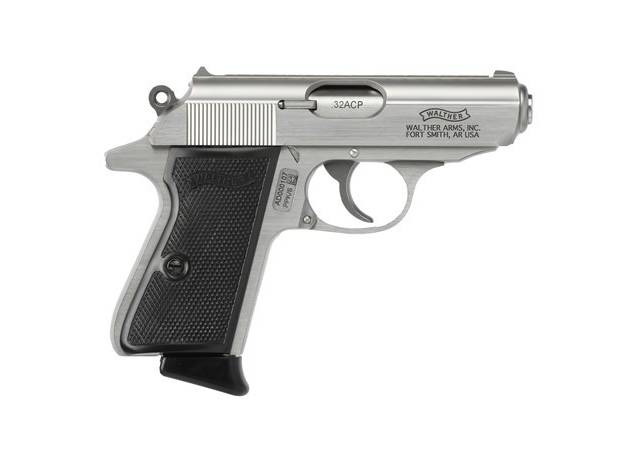 Walther Arms PPK/S .32 ACP handgun with 3.3-inch barrel and stainless finish