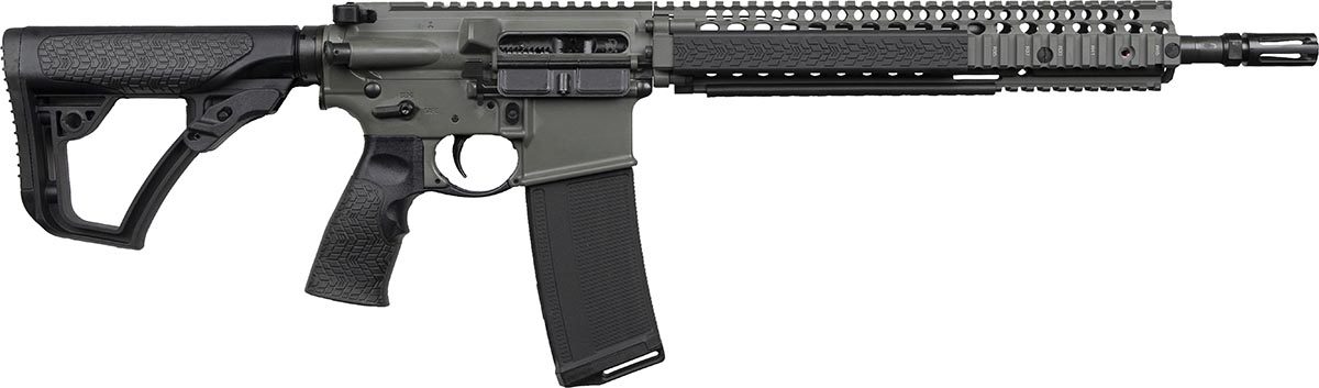 Daniel Defense M4A1 5.56 rifle with 14.5-inch barrel in OD Green
