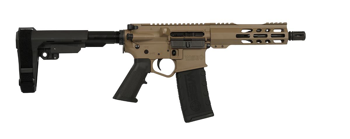 WISE ARMS WA-15B 5.56MM FDE 7.5" SBA3
