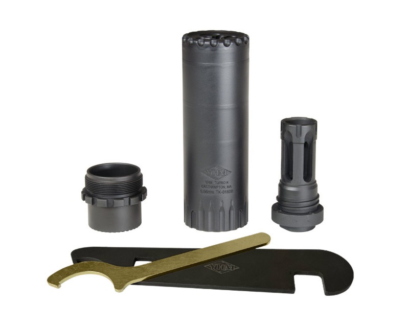 Yankee Hill Machine Turbo K-RB 5.56 NATO suppressor with 1/2x28 flash hider